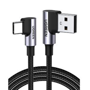 Cáp usb type C ra A Ugreen 20856 1M 2 đầu bẻ góc 90 độ