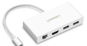 Cáp USB Type-C sang HDMI, Lan, Hub USB Ugreen 40377