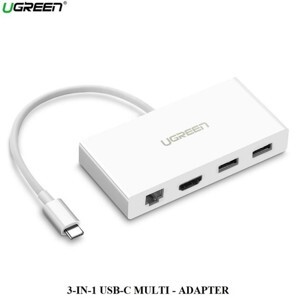 Cáp USB Type-C sang HDMI, Lan, Hub USB Ugreen 40377