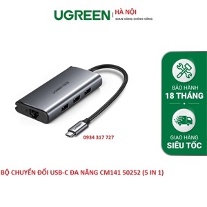 Cáp USB Type-C sang Lan Ugreen 50252