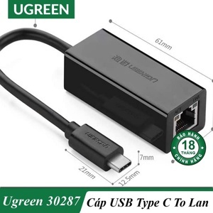 Cáp USB Type-C to Lan Ugreen 50307