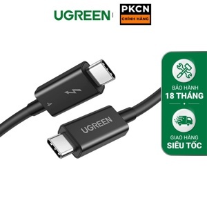 Cáp USB Type-C to USB Type-C Thunderbolt 4 dài 0.8m Ugreen 30389W