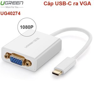 Cáp USB Type-C to VGA Ugreen 40274