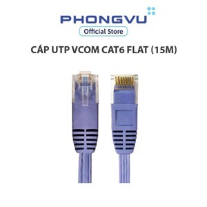 Cáp UTP Vcom Cat6 flat (15m)