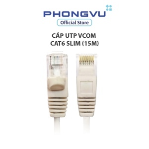 Cáp UTP Vcom Cat6 slim (15m)