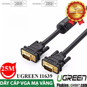 Cáp VGA 25m cao cấp chính hãng Ugreen 11639