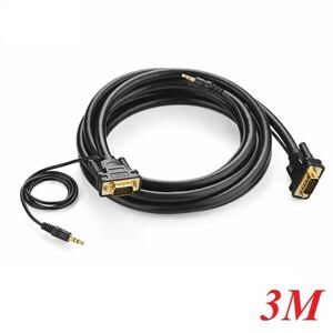 Cáp vga + audio 3 m chính hãng Ugreen 11627