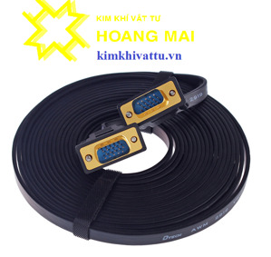 Cáp VGA dẹt chống nhiễu 20M Dtech DT-69F20