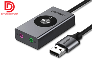 Card âm thanh - Sound Card USB 2.0 to 3.5mm Ugreen 50711