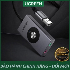 Card âm thanh - Sound Card USB 2.0 to 3.5mm Ugreen 50711