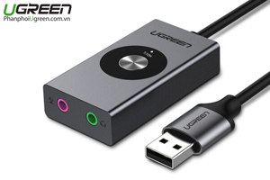 Card âm thanh - Sound Card USB 2.0 to 3.5mm Ugreen 50711