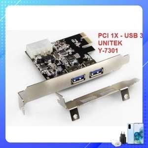 Card chuyển PCIex ra USB 3.0 Unitek Y-7301