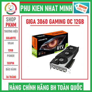 Card đồ họa Gigabyte GeForce RTX 3060 GAMING OC 12G (GV-N3060GAMING OC-12GD)