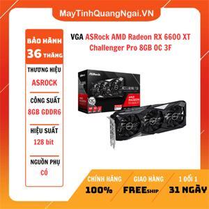 Card đồ họa - VGA Card ASROCK Radeon RX 6600 XT Challenger Pro 8GB OC (RX6600XT CLP 8GO)