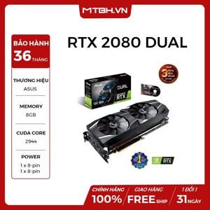 Card đồ họa - VGA Card Asus Dual RTX2080 O8G