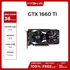 Card đồ họa - VGA Card Asus Dual GTX1660TI O6G