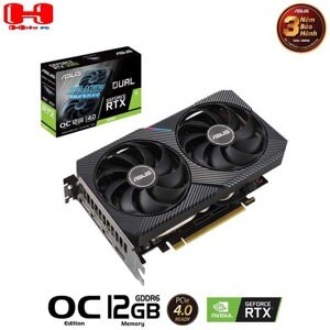 Card đồ họa - VGA Card Asus RTX 3060 12G GDDR6 Dual OC Edition V2 LHR (DUAL-RTX3060-O12G-V2)