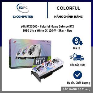 Card đồ họa - VGA Card Colorful iGame GeForce RTX 3060 Ultra W OC 12G-V