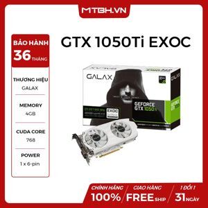Card đồ họa - VGA Card Galax GTX 1050 Ti EXOC 4G