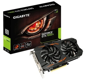 Card đồ họa - VGA Card Gigabyte GTX 1050 Ti Windforce OC 4G