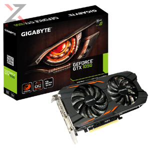 Card đồ họa - VGA Card Gigabyte GeForce GTX 1050 Windforce OC 2G