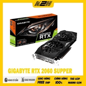 Card đồ họa - VGA Card Gigabyte RTX 2060 Super 8G GDDR6 Windforce OC N206SWF2OC-8GD