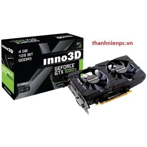 Card đồ họa - VGA Card Inno3D GTX1050Ti Twin 4G (NVIDIA Geforce/ 4Gb/ DDR5/ 128Bit)