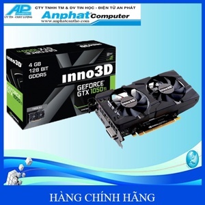 Card đồ họa - VGA Card Inno3D GeForce GTX 1050 Ti Twin X2 4Gb GDDR5