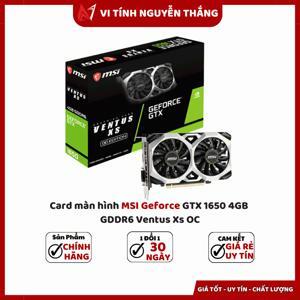Card đồ họa - VGA Card MSI GTX 1650 Ventus XS 4G OC GDDR6