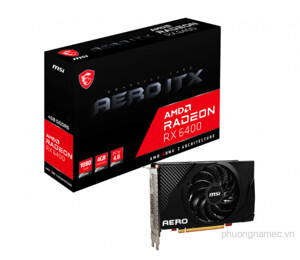 Card đồ họa - VGA Card MSI Radeon RX 6400 Aero ITX 4G 1 Fan