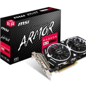 Card đồ họa - VGA Card MSI RX 570 Armor 4G OC