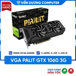 Card đồ họa - VGA Card Palit GTX 1060 Dual 3GB