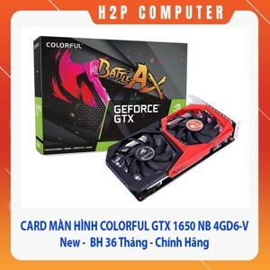 Card đồ họa - VGA Colorful GeForce GTX 1650 NB 4GD6-V