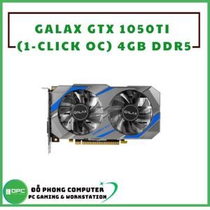 Card đồ họa - VGA Galax GTX 1050Ti 4G GDDR5 (1-Click OC)