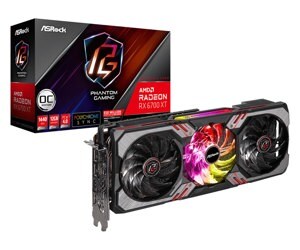 Card màn hình Asrock RX 6700 XT Phantom Gaming D-12GB OC