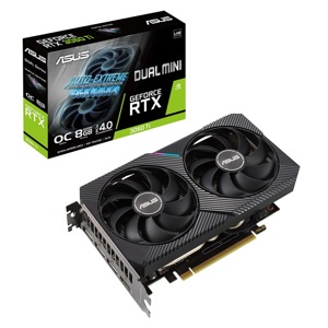 Card màn hình Asus Dual GeForce RTX 3060 Ti V2 MINI OC Edition 8GB GDDR6