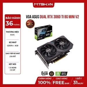 Card màn hình ASUS DUAL-RTX3060TI-8G-MINI-V2