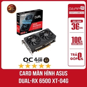 Card màn hình Asus DUAL-RX 6500 XT-O4G