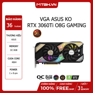 Card màn hình ASUS KO RTX 3060 Ti O8G GAMING