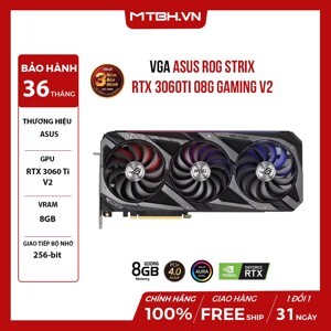 Card màn hình ASUS ROG-STRIX-RTX3060TI-O8G-V2-GAMING | Hàng chính hãng