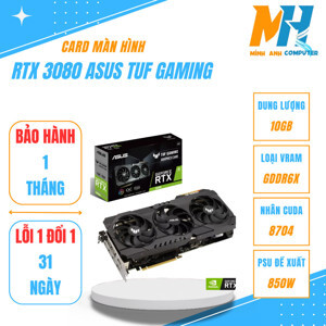 Card màn hình Asus TUF-RTX3080-10G-Gaming (10GB/ GDDR6X/ 320 Bits)