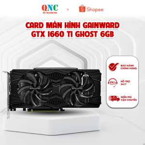 Card màn hình GAINWARD GTX 1660 Ti GHOST 6GB (6GB GDDR6, 192-bit, DVI+HDMI+DP)