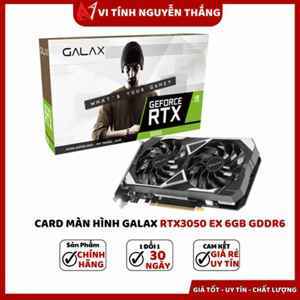 Card màn hình Galax PG190 Black GF RTX 3050 (1-Click OC) 8GB GDDR6 35nsl8md6yex