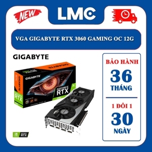 Card màn hình Gigabyte RTX 3060 GAMING OC 12GD-V2