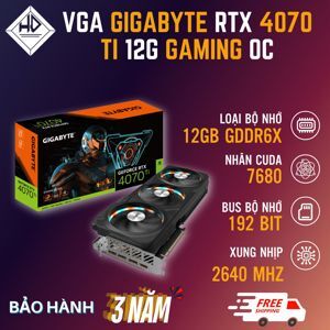 Card màn hình Gigabyte RTX 4070 Ti Gaming OC 12GB