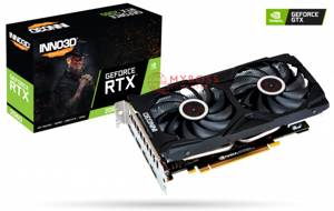 Card màn hình Inno3D RTX 2060 GAMING OC X2 6GB (6GB GDDR6, 192-bit, HDMI+DP, 8-pin)