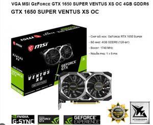 Card màn hình MSI GeForce GTX 1650 SUPER VENTUS XS OC 4GB GDDR6