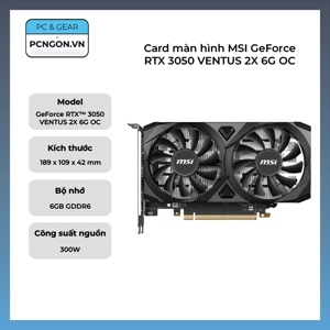 Card màn hình MSI RTX 3050 VENTUS 2X 8G OC