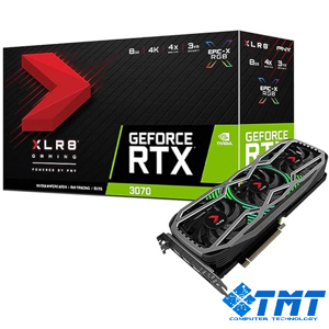 Card màn hình PNY RTX 3070 8GB REVEL EPIC-X RGB Triple Fan Edition LHR (VCG30708LTFXPPB)