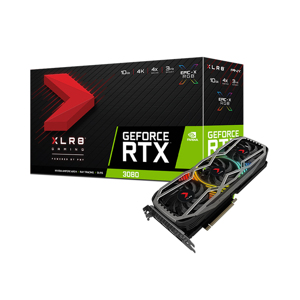 Card màn hình PNY RTX 3080 10GB XLR8 GAMING REVEL EPIC-X RGB Triple Fan Edition (10GB GDDR6X, 320-bit, HDMI+DP, 2x8-pin)